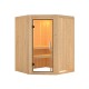 Sauna prêt à brancher NANJA 2 à 3 places 68mm KARIBU