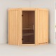 Sauna traditionnel d’angle Tonja Plug &Play - 3 à 4 places 68mm KARIBU