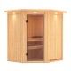 Sauna traditionnel d’angle Tonja Plug &Play - 3 à 4 places 68mm KARIBU