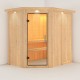Sauna traditionnel d’angle Saja Plug &Play - 3 à 4 places 68mm KARIBU