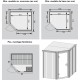 Sauna traditionnel d’angle Lilja Plug &Play - 4 à 6 places 68mm KARIBU