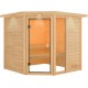 Sauna traditionnel d’angle Tabea - 2 à 3 places 38mm KARIBU