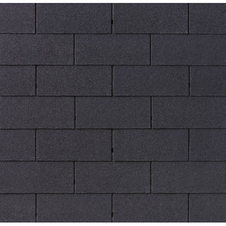 Shingles rectangulaires noir - paquets de 3m²