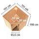 Sauna traditionnel d'angle LARIN - poêle 9000W contrôle intégré - porte économie d'énergie KARIBU