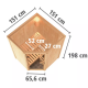 Sauna traditionnel d'angle LARIN - poêle Easy Bio 9000W - avec porte en verre clair KARIBU