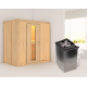 Sauna traditionnel VARIADO - poêle avec contrôle intégré sans couronne - KARIBU
