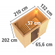 Sauna traditionnel VARIADO avec poêle 9000W ctrl intégré avec couronne - KARIBU