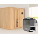 Sauna traditionnel BODIN - poêle Easy Bio 9000W sans couronne - KARIBU