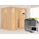 Sauna traditionnel BODIN - poêle Easy Bio 9000W et couronne - KARIBU