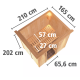 Sauna traditionnel BODIN - poêle Easy Bio 9000W et couronne - KARIBU