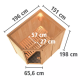 Sauna traditionnel d'angle CARIN - poêle Easy Bio 9000W sans couronne - KARIBU