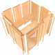 Sauna traditionnel d'angle CARIN - poêle Easy Bio 9000W sans couronne - KARIBU
