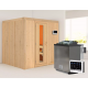 Sauna traditionnel SODIN - poêle Easy Bio 9000W - sans couronne - KARIBU