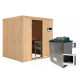 Sauna traditionnel SODIN - poêle Easy Bio 9000W - sans couronne - KARIBU