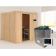 Sauna traditionnel SODIN - poêle Easy Bio 9000W - sans couronne - KARIBU