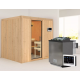 Sauna traditionnel SODIN - poêle Easy Bio 9000W - sans couronne - KARIBU