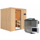 Sauna traditionnel SODIN - poêle Easy Bio 9000W - sans couronne - KARIBU