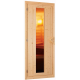 Sauna traditionnel d’angle Mia Plug &Play - 4 places - poêle Easy Bio 9000W - sans couronne - porte éco d'énergie Woodfeeling