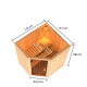 Sauna traditionnel d'angle FAURIN 2 à 3 places 68mm - poêle 9KW ctrl intégré - Karibu