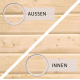 Sauna traditionnel d'angle FAURIN - poêle 9KW ctrl externe - Karibu