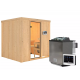 Sauna traditionnel Tromsö - poêle Easy Bio 9000W - Karibu