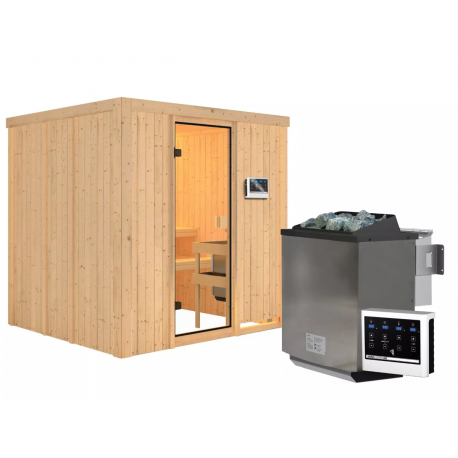 Sauna traditionnel Tromsö - poêle Easy Bio 9000W - Karibu