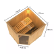 Sauna traditionnel d'angle BODO - poêle 9KW ctrl intégré - Karibu