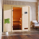 Sauna traditionnel Adelina - poêle 9KW ctrl externe - sans couronne lumineuse - Karibu