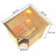 Sauna traditionnel d’angle Elea 3 à 4 places 38mm - poêle 9KW ctrl intégré - avec couronne - Karibu