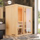 Sauna traditionnel d'intérieur en bois Avari 1, 1 à 2 places 68mm KARIBU