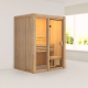 Sauna traditionnel d'intérieur en bois Avari 1, 1 à 2 places 68mm KARIBU
