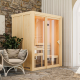 Sauna traditionnel d'intérieur en bois Avari 1, 1 à 2 places 68mm KARIBU