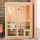 Sauna traditionnel d'intérieur Avari 1 - 1 à 2 places 68mm - poêle 3,6KW ctrl intégré - KARIBU