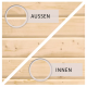 Sauna traditionnel d'intérieur en bois Avari 2, 2 à 3 places 68mm - poêle 3,6KW ctrl intégré - KARIBU