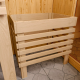 Sauna traditionnel d'intérieur en bois Avari 2, 2 à 3 places 68mm - poêle poêle Easy Bio 3,6KW - KARIBU