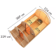 Sauna Tonneau 3 avec vestibule - 4 à 6 places bois massif 38 mm KARIBU