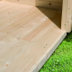 Sauna d'extérieur Miramar - noir avec vestibule - poêle Easy Bio 9000W - 3 à 6 places 73mm - KARIBU