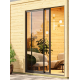 Sauna d'extérieur Miramar - noir avec vestibule - poêle Easy Bio 9000W - 3 à 6 places 73mm - KARIBU