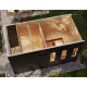 Sauna d'extérieur Miramar - noir avec vestibule - poêle Easy Bio 9000W - 3 à 6 places 73mm - KARIBU