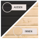 Sauna d'extérieur Miramar - noir avec vestibule - poêle Easy Bio 9000W - 3 à 6 places 73mm - KARIBU