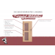 Porte en bois pour sauna exterieur aspect verre dépoli - Karibu