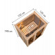 Sauna traditionnel d'intérieur Irava 1 - 1 à 2 places - 68mm - KARIBU