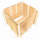 Sauna traditionnel d'intérieur Irava 2 - 3 places - porte vitrée - 68mm - KARIBU