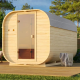 Sauna d'extérieur Tonneau Quadro 3 - 2 à 4 places - 38mm - KARIBU