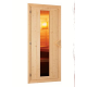 Sauna d’extérieur en bois brut Hytti 0 - 2 places - 38mm - poêle 9KW ctrl intégré - KARIBU