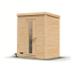 Sauna d’extérieur en bois brut Hytti 0 - 2 places - 38mm - poêle 9KW ctrl intégré - KARIBU