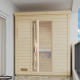 Sauna d’extérieur en bois brut Hytti 0 - 2 places - 38mm - poêle Easy Bio 9000W - KARIBU