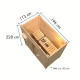 Sauna d’extérieur en bois brut Hytti 0 - 2 places - 38mm - poêle Easy Bio 9000W - KARIBU