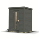 Sauna d’extérieur en bois gris terre Hytti 1 - 3 places - KARIBU