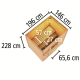 Sauna d’extérieur en bois gris terre Hytti 1 - 3 places - KARIBU